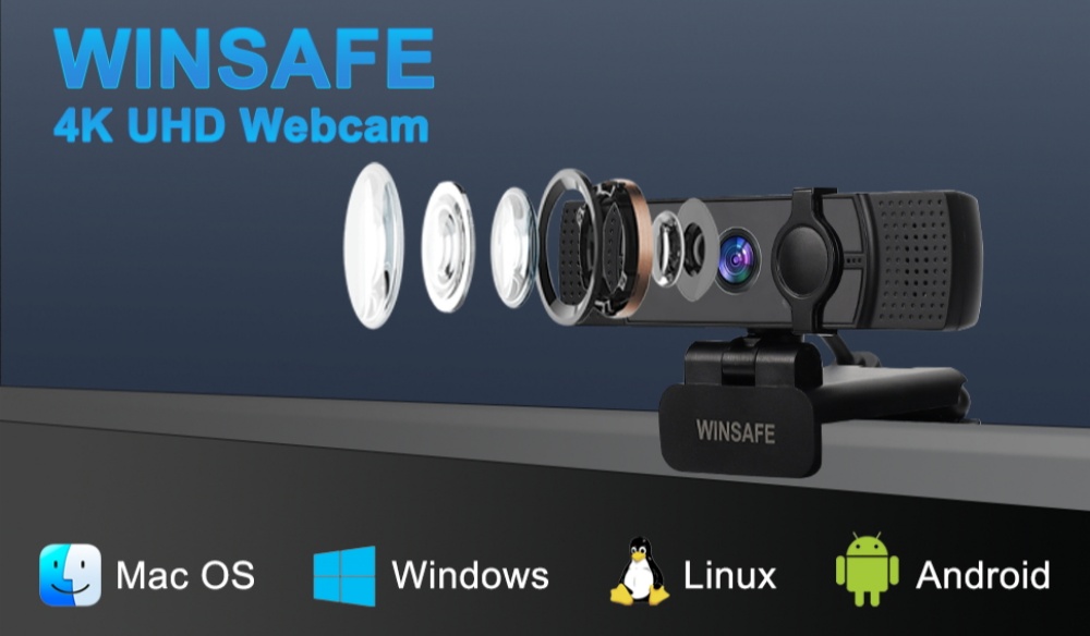  WINSAFE UHV-50H-U2 4K Webcam